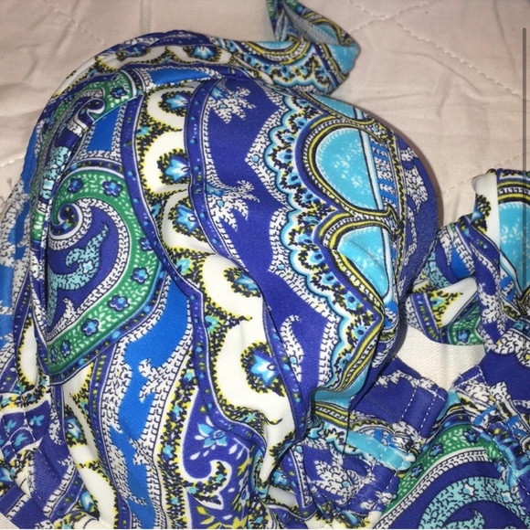Relax by Tommy Bahama Blue Paisley Bikini Top Sz 34D NWT - Picture 2 of 6
